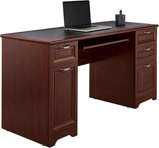 Realspace Magellan Collection Managers Desk, Classic Cherry | Open Box | (See Condition Notes)