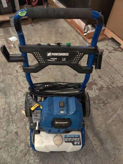 Powerhorse 2000 PSI Pressure Washer, Turns On | Open Box