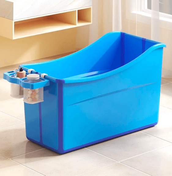 JOYINGBABY Collapsible Baby Bathtub For Toddler, Blue | Open Box