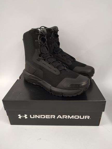 UNDER ARMOUR UA Charged Valsetz Zip Tactical Boots (Shoes), Size 9M | Open Box