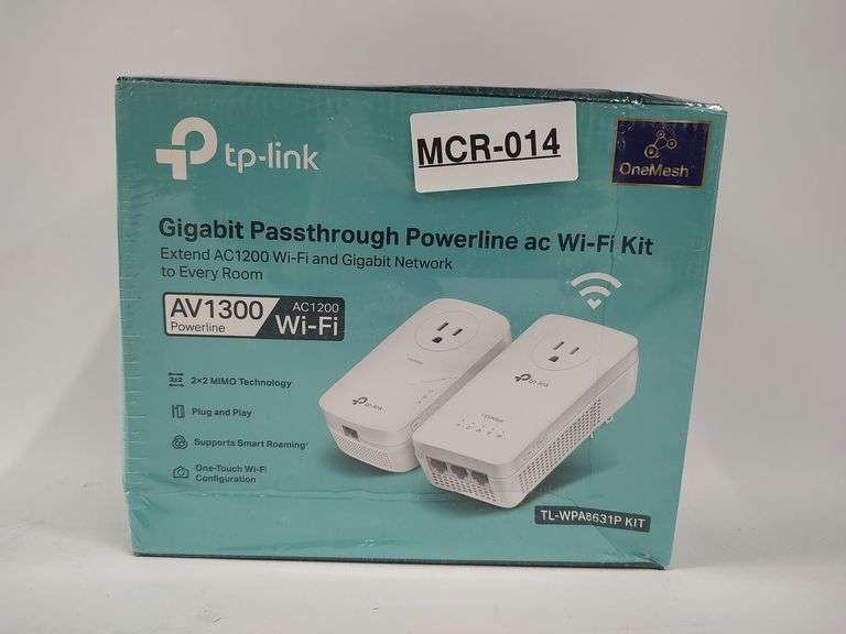 TPLINK AV1300 Gigabit Passthrough Powerline AC WiFi Kit | Like New | (See Condition Notes)