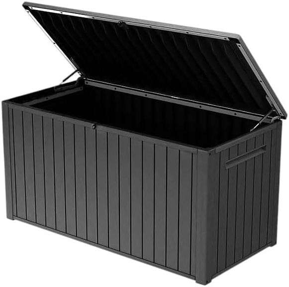 Keter 170 Gal. Resin Deck Box Large Indoor/Outdoor Storage | Like New