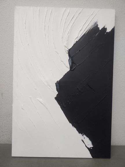 Curated visual reference: Visual Reference: Nankai Textured Canvas Art 35 X24 Open Box