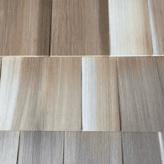 Craftsman 8-1/4 in. x 96 in. Cedar Even Butt Shingle Siding Panel, 3 Packs of 8 | Open Box | (See Condition Notes)