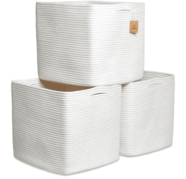 NATURAL COZY Storage Bins 13 x 15 x 13