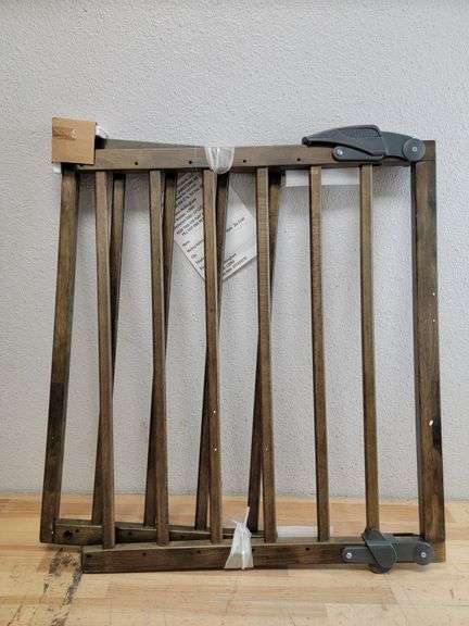 BUNDLE, Safety Gate 36"H Black Metal, 28'H Dark Wood Safety Gate | Open Box | (See Condition Notes)