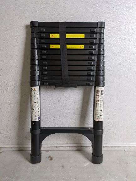 POONO 12.5FT Heavy Duty Aluminum Telescoping Ladder | Open Box - Rio ...