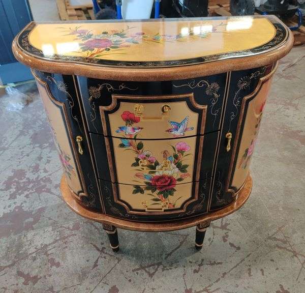 Classic Chattels Aveona Accent Table w/ Storage Cabinets, 31" W x 33" H x 14.5" D | Open Box