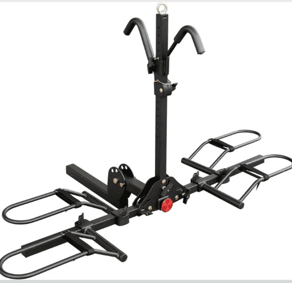 YOUNG ELECTRIC 2-Bike Rack Hitch Mount Platform, 200lbs cap | Open Box