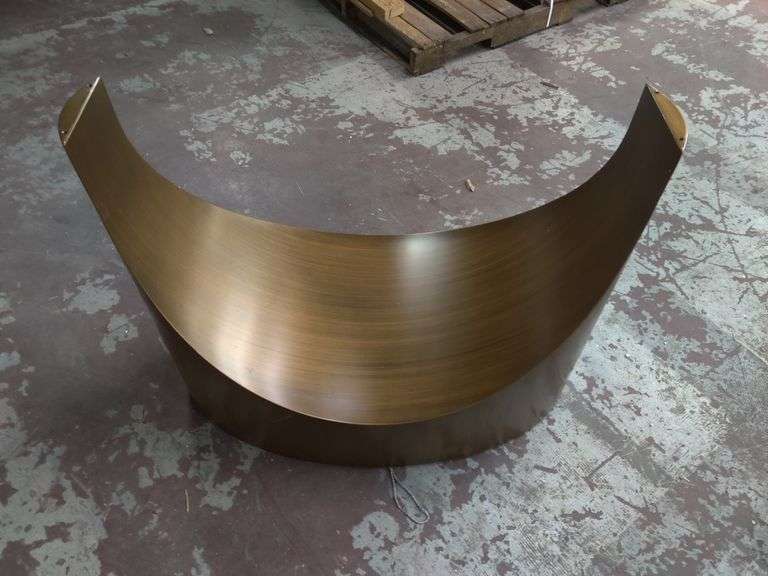 28" Tall Metal Dining Table Base, Top Not Included | Open Box