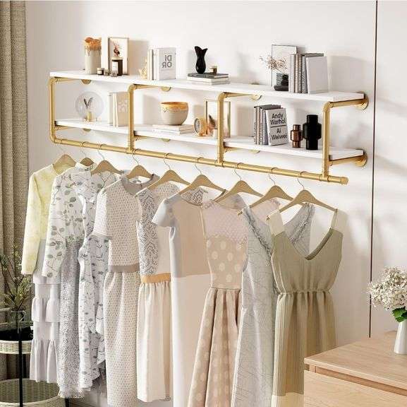 ORSENIGO Industrial Pipe Clothing Rack | Like New