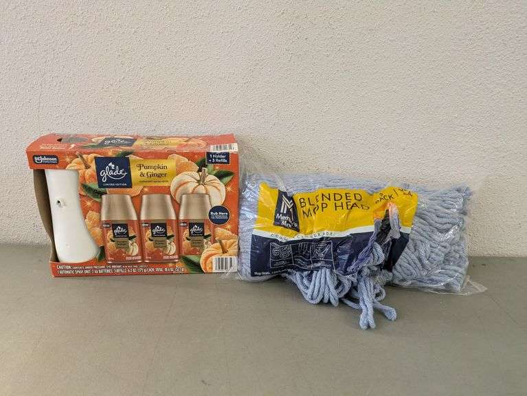 Home Cleaning Items Bundle - GLADE Spray Units; MEMBERS MARK Mop Head ...