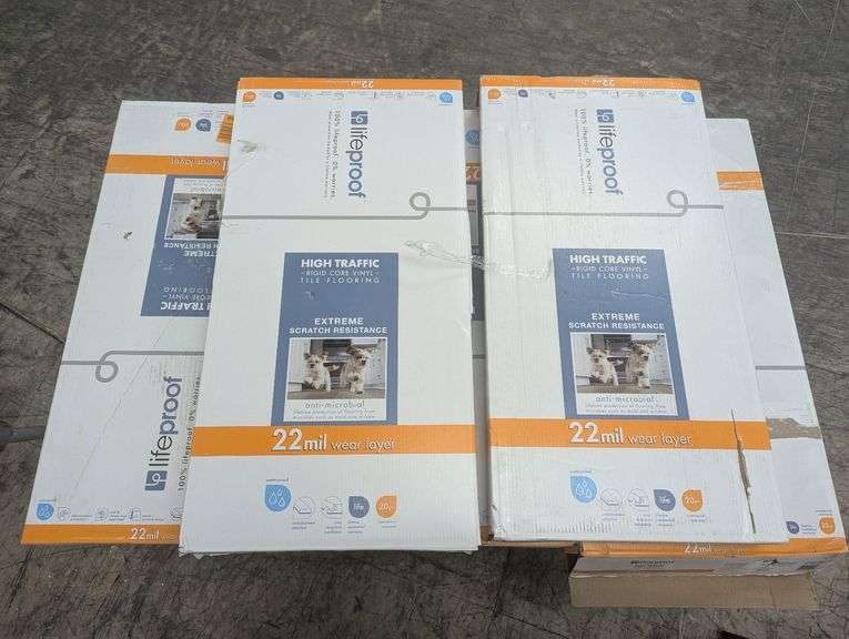 Cart Of Tile Flooring | Open Box