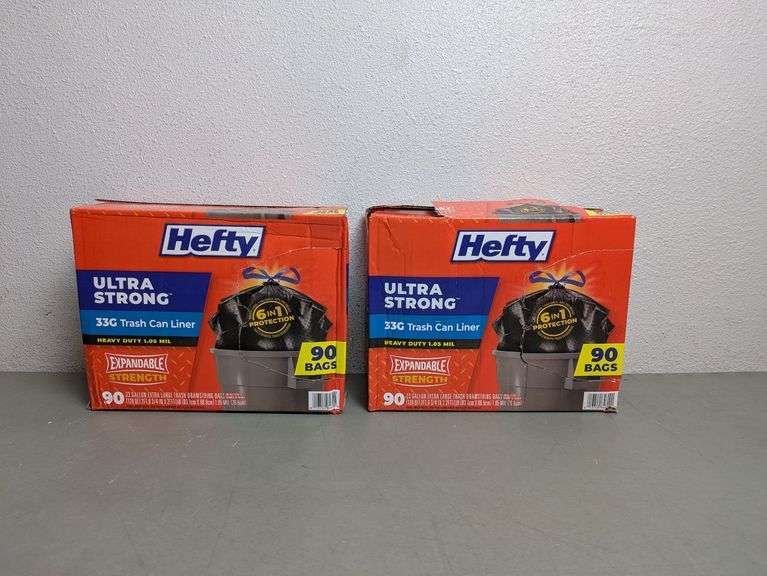 Hefty 33 Gallon Trash Bags - 90. [Lot of 2] | Open Box - Rio Grande Trade