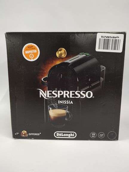 DELONGHI Nespresso Inissia Single Serve Coffee Machine | Open Box | (See Condition Notes)