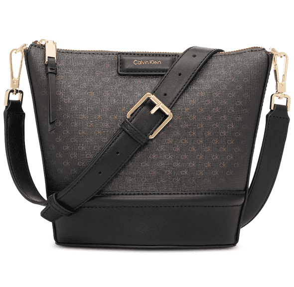 CALVIN KLEIN Ash Signature Adjustable Crossbody Bag | Open Box