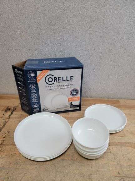 Corelle Box CORELLE - Extra Strength Premium Vitrelle Glass 12pc Dishware Set ...