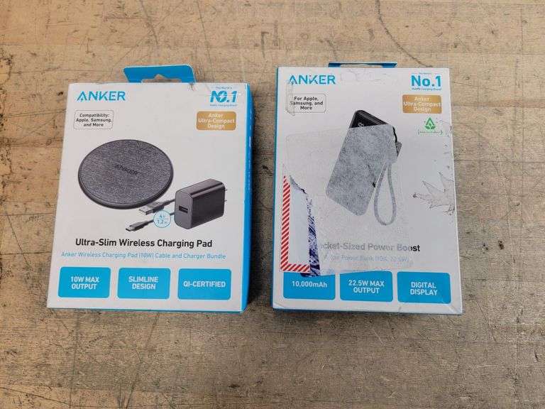 BUNDLE ANKER - Ultra Slim Wireless Charging Pad & Portable Power Boost ...