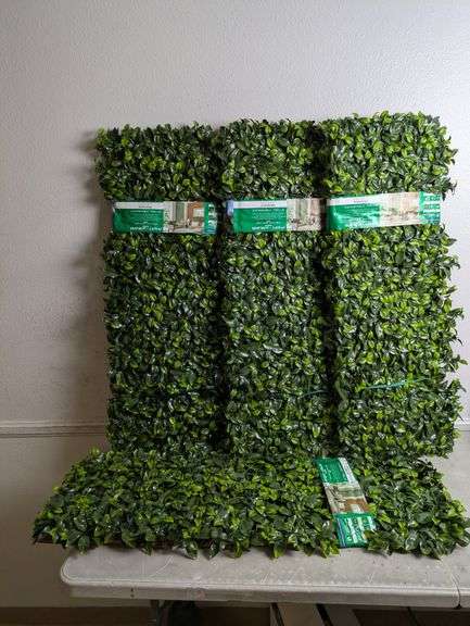 Select Surfaces Artificial Trellis Panel, 4-pack, Gardenia | Open Box