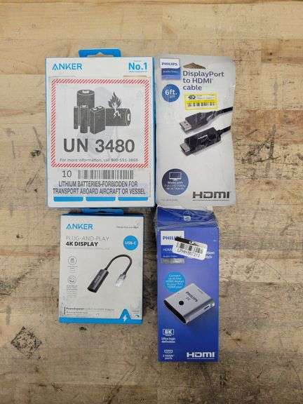BUNDLE - ANKER Power Bank, 20k,30W & ANKER Plug-And-Play 4k Display ...