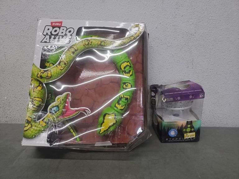 Toy Bundle: Starriders RC UFO Drone And Zuru Robo Alive Python | Open ...