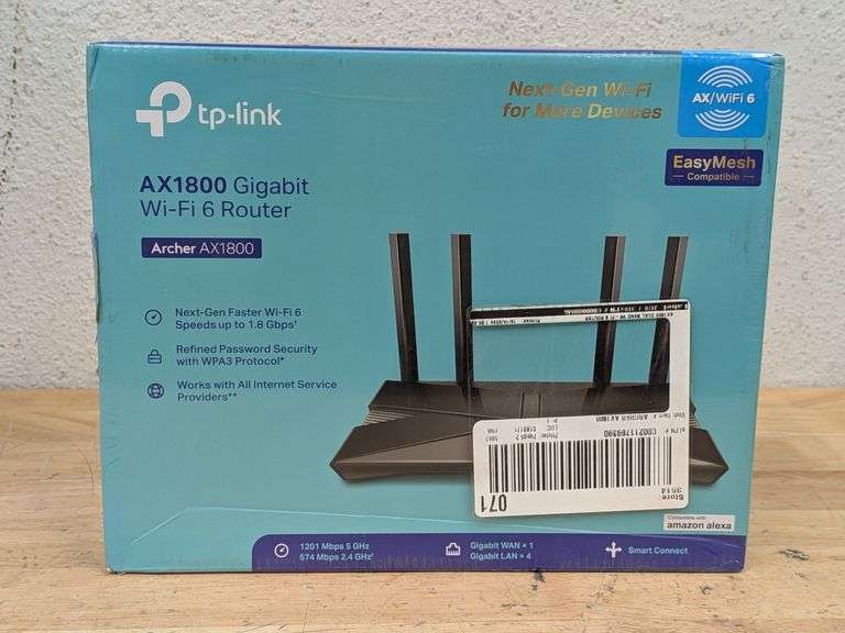 TP-Link AX1800 Gigabit WiFi 6 Router | Like New | (See Condition Notes ...