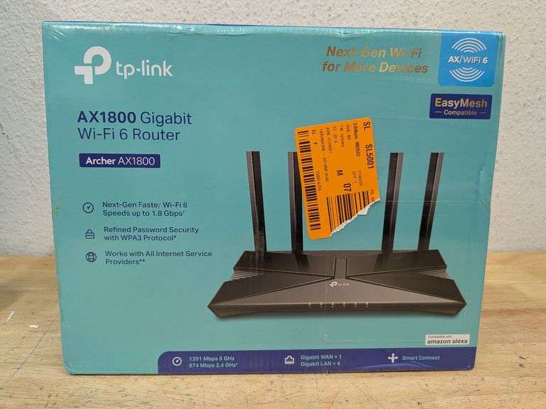 Rg Ax1800 Router TP-Link AX1800 Gigabit WiFi 6 Router | Like New | (See Condition Notes ...
