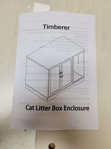 TIMBERER Cat Litter Box Enclosure | Open Box | (See Condition Notes ...