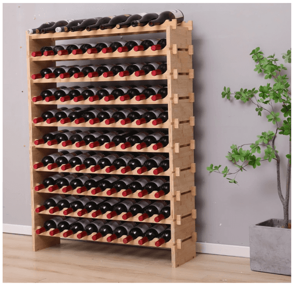 FDHUIJIA 90 Bottle Stackable Storage Modular Wine Rack | Open Box - Rio ...