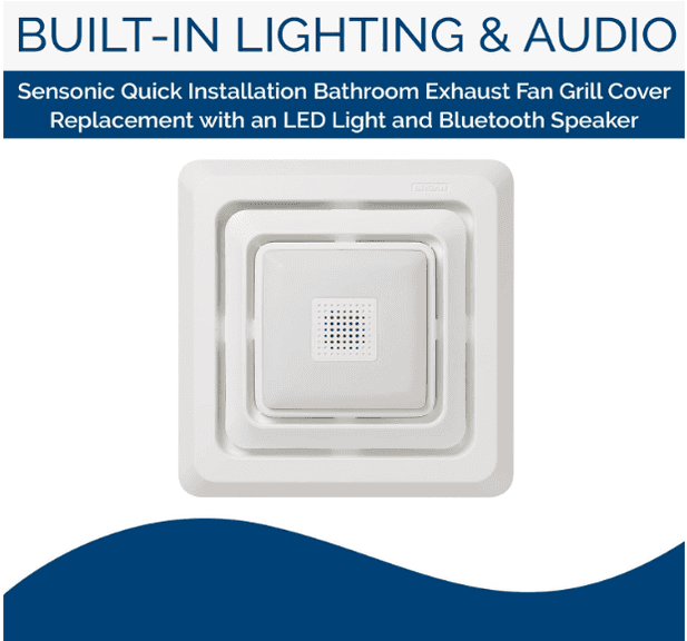 Broan-NuTone Nested Bluetooth Speaker Quick Install Bathroom Exhaust ...
