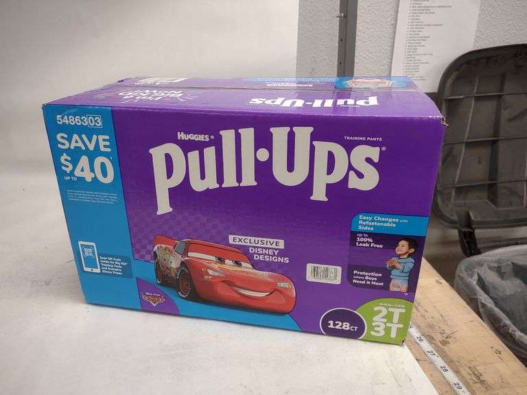 Huggies Pull Ups Size 2T and 3T 128 Count 1634lbs Like New (See