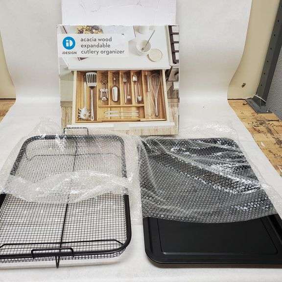 12''x17'' Cooling Rack +Baking Sheet Features An Acadia Wooden Cutlery ...