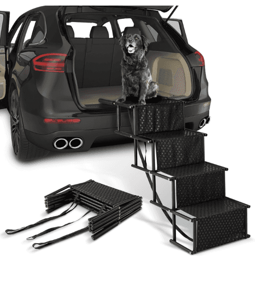Dog Stairs for Car, Foldable Ramps for Large Dogs with Non-Slip Surface ...