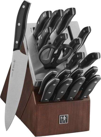 HENCKELS Definition 20-Piece Self-Sharpening Knife Block Set | Open Box ...