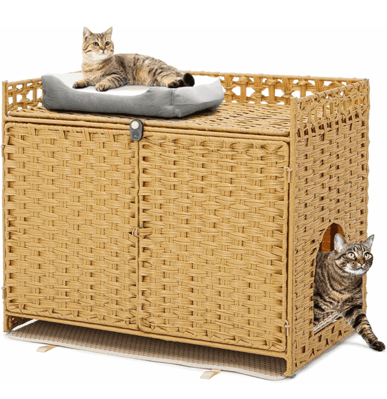 FURRIENDS Cat Litter Box Enclosure, 30.3