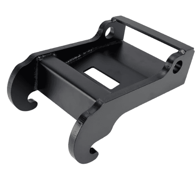 X-Change Quick Attach Coupler Bracket For Bobcat E-Series – Black Coated Steel For Mini Excavators
