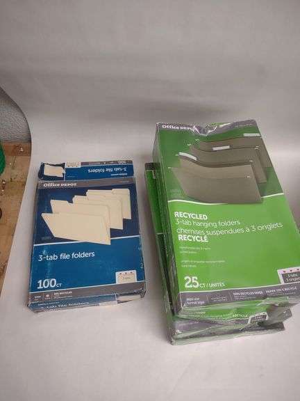 Office depot recycled 3 tab hanging folders, 25ct, and Office Depot 3 ...