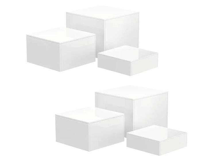 NIUBEE6 Pcs Acrylic Display Risers | Open Box | (See Condition Notes ...