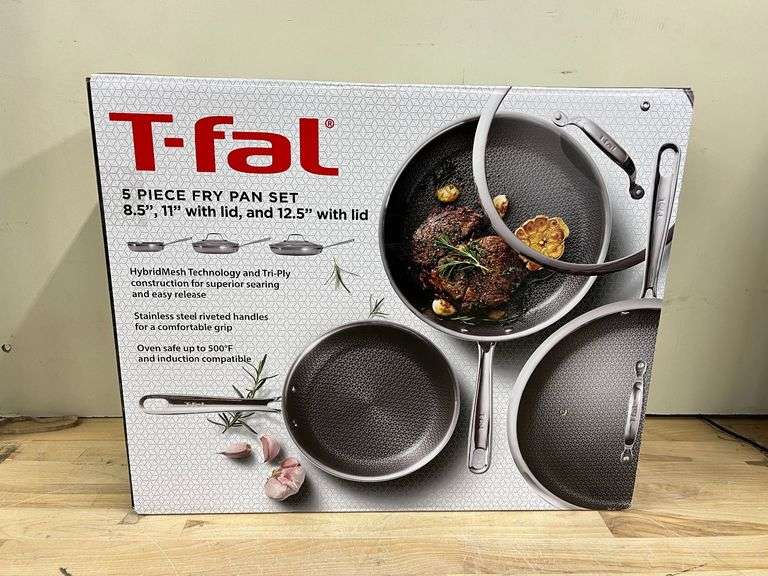 T-FAL 5-Piece Fry Pan Set | Open Box | (See Condition Notes) - Rio ...