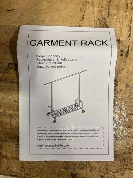 Rolling Garment Rack | Open Box | (See Condition Notes) - Rio Grande Trade