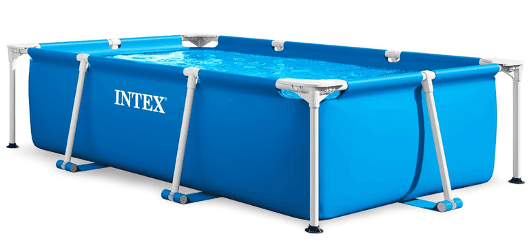 INTEX Above-Ground Swimming Pool Set, Rectangular Frame 86in x 23in ...