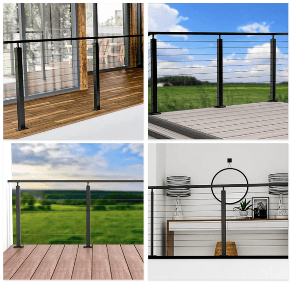 Openview Railing Muzata Handrail-Free Modular Railing System | Open Box | (See Condition ...