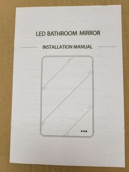 Oerbasz 60x36 Inch LED Bathroom Mirror With Lights - Dimmable, Anti-Fog, Front & Rear Lighting, Tempered Glass