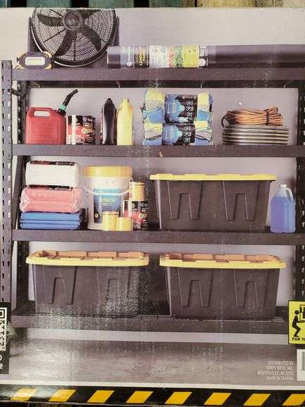 Member's Mark Heavy Duty Industrial 4-Shelf Storage Rack | Open Box ...