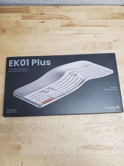 K01 Plus Dual Mode Ergonomic Keyboard With Backlit | Open Box | (See ...