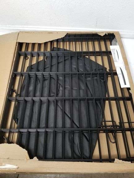 PEEKABOO Foldable Dog Pen Playpen Black, 30" | Open Box - Rio Grande Trade