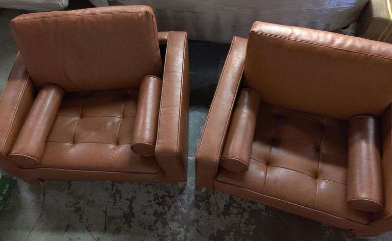 Upholstered Faux Leather Single Couch Set | Open Box