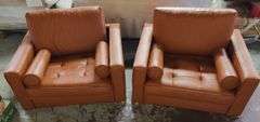 Upholstered Faux Leather Single Couch Set | Open Box