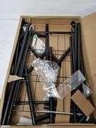 HYSEYY Metal Clothes/Garment Rack, Black, Wheels, Load 450LBS | Open Box | (See Condition Notes)