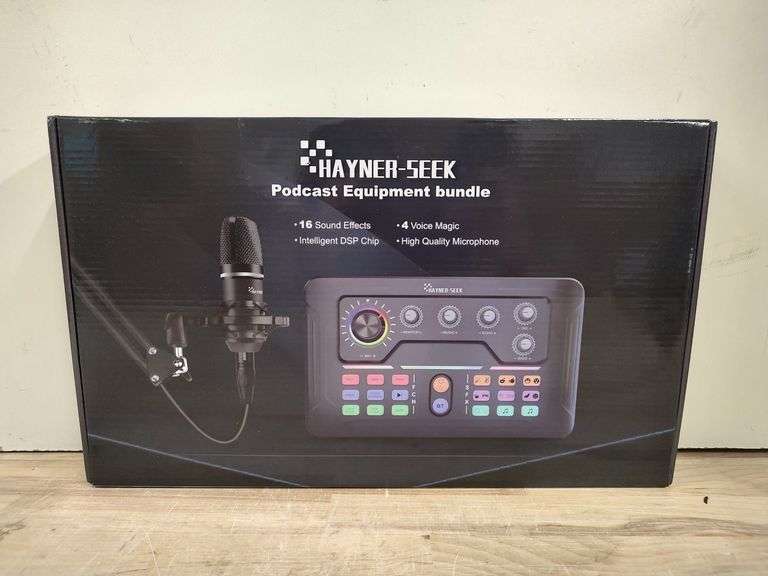 HAYNER-SEEK Podcast Equipment Bundle | Open Box | (See Condition Notes)